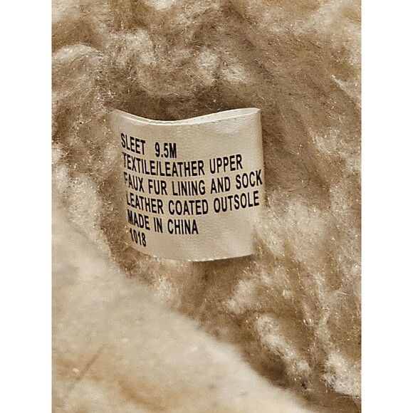 Madden Girl Sleet Fringe Hidden Wedge Boots Faux Fur Suede Chestnut Brown 9.5 M - Picture 5 of 14